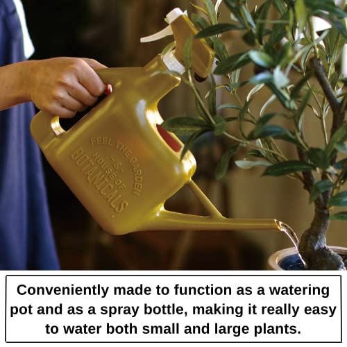 Time Concept Garden Spray Bottle - Olive - Watering Pot and Sprinkler, Multipurpose Plant Mister