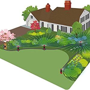Eden 96093 Multi-Adjustable Flex Design Garden Sprinkler with Extension Set, Great for DIY Gardening Product