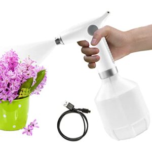 electric spray bottle, lawnful plant spray 0.26 gallon with adjustable nozzle for garden, indoor and outdoor plant, also works as automatic sprayer mister