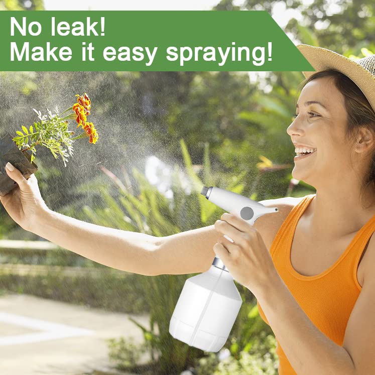 Electric Spray Bottle, LAWNFUL Plant Spray 0.26 Gallon with Adjustable Nozzle for Garden, Indoor and Outdoor Plant, Also Works as Automatic Sprayer Mister