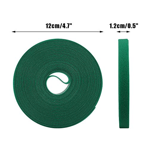 KINGLAKE GARDEN Garden Hook and Loop Tapes,1/2'' Fastening Tape Cable Ties Garden Vines Ties,Soft Plant Twist Tie for Plant Gardening, Home, Office(Total,65.6 Feet)