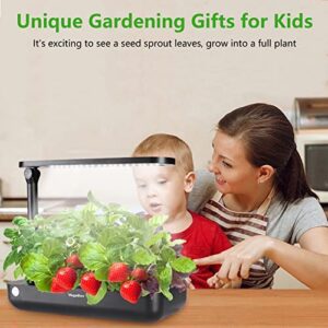 VegeBox Hydroponics Growing System - Support Indoor Grow, Herb Garden kit Indoor, Grow Smart for Plant, Built Your Indoor Garden (Small-Black)