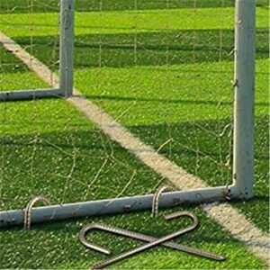 ILSSLI Ground Stakes , Steel Tent Nails , Garden Pegs Ground Anchors Rebar Staples J Hooks Landscape Pegs for Trampoline Dog Dig Defence Cain Link Fence Canopy Yard Farm