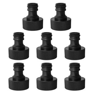zrm&e 8-pack plastic garden hose female connector from quick connector to standard 3/4” thread connector garden irrigation watering system tool