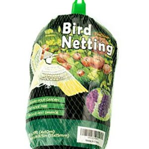 PetiDream Bird Netting -Stops Hawks,Birds from Plants ,Fruit Trees and Vegetables - Perfect as Garden Netting and Protective Net in 13ftx 33ft,Black