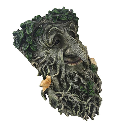 YLSMILE Tree Faces Decor Outdoor Green Man Head Planter Yard Art for Gnomes Garden Decorations Gifts for Gardeners Men