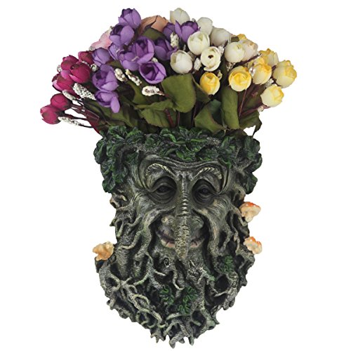 YLSMILE Tree Faces Decor Outdoor Green Man Head Planter Yard Art for Gnomes Garden Decorations Gifts for Gardeners Men