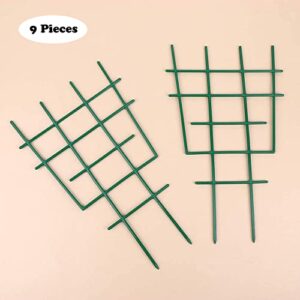 Trellis for Potted Plants, Garden Trellis Stackable Plastic Potted Plant Support DIY Indoor Outdoor Frame for Climbing Plants Vines Vegetable Cucumber Flower Pots Trellis 9 Packs