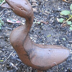 Full Bodied Cast Iron Duck Garden Figure