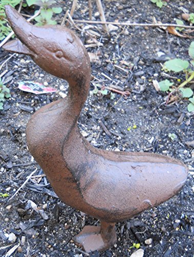 Full Bodied Cast Iron Duck Garden Figure