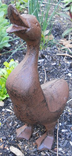 Full Bodied Cast Iron Duck Garden Figure