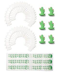 idoo hydroponics garden kit with 50pcs plant labels, 102pcs seed pot stickers, 6pcs cactus covers