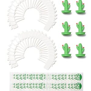 iDOO Hydroponics Garden Kit with 50pcs Plant Labels, 102pcs Seed Pot Stickers, 6pcs Cactus Covers