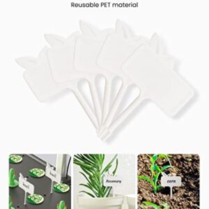 iDOO Hydroponics Garden Kit with 50pcs Plant Labels, 102pcs Seed Pot Stickers, 6pcs Cactus Covers