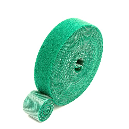 Cord Tie Strap, Green Gardening Tape, 33 Feet x 1/2'' in 1 roll, Recycle and Reusable