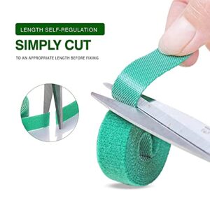 Cord Tie Strap, Green Gardening Tape, 33 Feet x 1/2'' in 1 roll, Recycle and Reusable