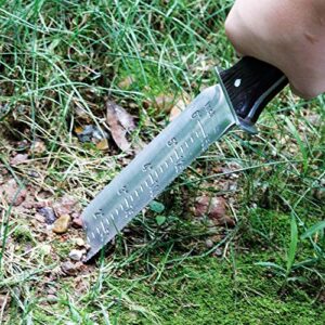 FLORA GUARD Hori Hori, 12'' Garden Knife Gardening Trowels Weeder Tool with Stainless Steel Japanese Blade with Sharpening Whetstone