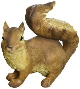 design toscano qm188732 scamper the woodland squirrel outdoor garden statue, 7 inch, polyresin,full color