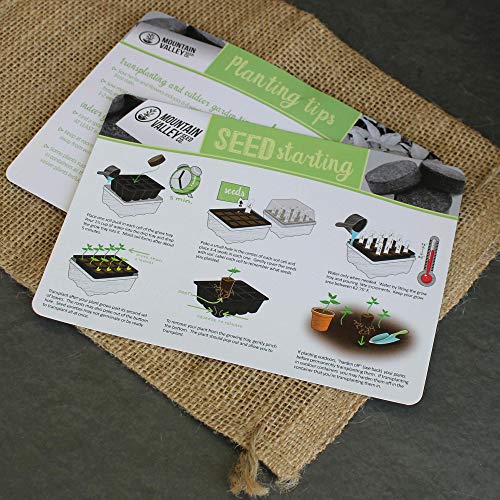 Medicinal & Herbal Tea Indoor Herb Garden Starter Kit - Basic Herb Seeds for Planting - 6 Non-GMO Varieties - Seeds Include Hot Pepper, Yarrow, Echinacea, Calendula, Chamomile, and Lavender
