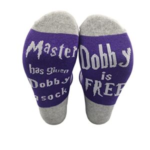 Inmeilifus Novelty Dobby Socks Funny Cotton Knitted Sox Cute Christmas Gift Stocking Stuffers