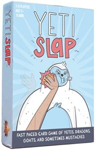 gatwick games yeti slap – hilarious, addictive & competitive card game with yetis, best card games for families, adults, teens, and kids, great stocking stuffers and couples games, 2-6 players