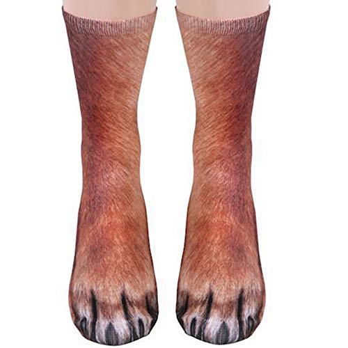 NDLBS Funny Gifts Socks Crazy Novelty 3D Animal Dog Paw Socks Gag Christmas Gifts Stocking Stuffers for Women Men and Teens Xmas Gifts