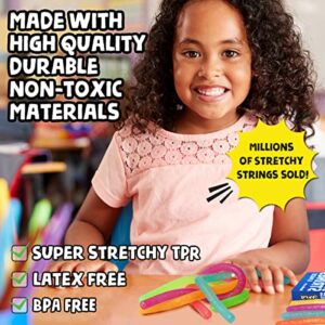 BUNMO Glitter Stretchy Strings 6pk | Perfect Sensory Toys for Anxiety & Stress | Focus & Stimulation | Great Kids Party Favors | Easter Gifts for Kids | Easter Basket Stuffers for Girls