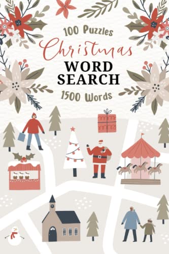 Christmas Word Search: Stocking Stuffers: Christmas Gifts for Adults: 1500 Words, 4 Levels: Word Search Puzzle Book for Adults: Best Stocking Stuffers for Women and Men: Fun Christmas Activity Book