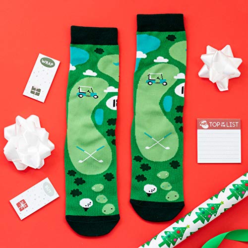 I'd Rather Be Golfing - Funny Golf Socks Novelty Christmas Gift Stocking Stuffer For Men, Women and Teens