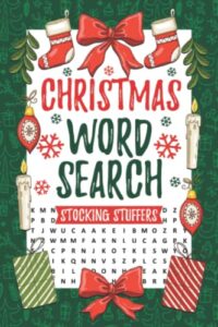 christmas word search stocking stuffers: fun christmas holiday activity book for adults and kids