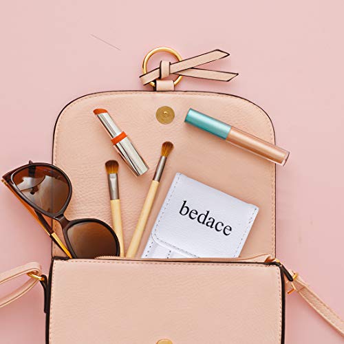 Tweezers For Women,bedace Stocking Stuffers 4 Pack Precision Tweezers For Eyebrows,Professional Slant Tip Tweezer Set For Ingrown Hair, Plucking Daily Beauty Tool with Leather Travel Case for Gifts