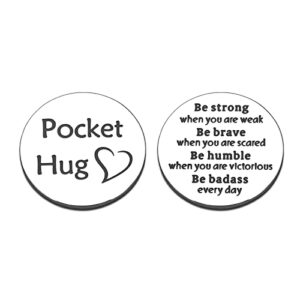 pocket hug token inspirational gifts for women men teen boys girls gift ideas long distance gifts birthday graduation valentines day gifts for him her stocking stuffers for teens double sided
