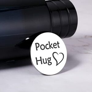 Pocket Hug Token Inspirational Gifts for Women Men Teen Boys Girls Gift Ideas Long Distance Gifts Birthday Graduation Valentines Day Gifts for Him Her Stocking Stuffers for Teens Double Sided