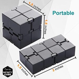 Infinity Cube Fidget Toy, Sensory Tool EDC Fidgeting Game for Kids and Adults, Cool Mini Gadget Best for Stress and Anxiety Relief and Kill Time, Unique Idea That is Light on The Fingers and Hands