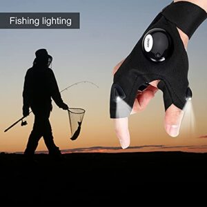 KUCHEY LED Flashlight Gloves Gadgets for Men Fathers Day Dad Birthday Gifts from Daughter Son as Fishing Camping Repairing Tools Stocking Stuffers Gifts for Him Christmas Boyfriend Husband Gift