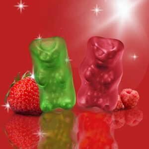 Limited Edition Christmas Haribo Goldbears, Assorted Fruit Flavored Gummy Bears, Holiday Themed Chewy Candies for Stocking Stuffers or Gifts, 3 Pack