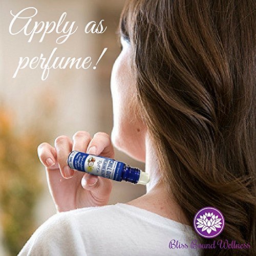 stress relief & sleep essential oils roll on - sleep aid, natural perfume, relaxation on the go -10 mL -therapeutic grade - Chill Out Relaxing blend by Bliss Bound Wellness