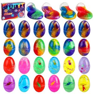 galaxy slime, 24 pack slime eggs kit for kids boys girls stress relief toys party favors for kids 4-8 slime easter egg goodie bag easter basket stuffers christmas stocking valentines birthday gifts