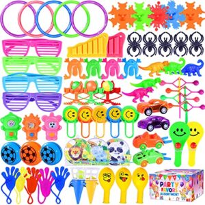 max fun party toys assortment for kids party treasure chest prizes box birthday party school classroom rewards carnival prizes pinata fillers christmas stocking stuffers (70pcs party toys)