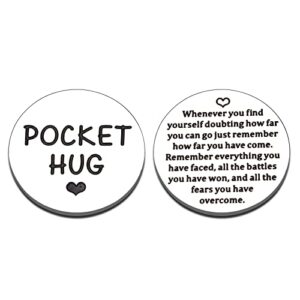 pocket hug token recovery gifts for women men, inspirational sobriety gifts for women men, long distance relationship christmas gifts for friends cancer gifts, stocking stuffers for teens boys girls