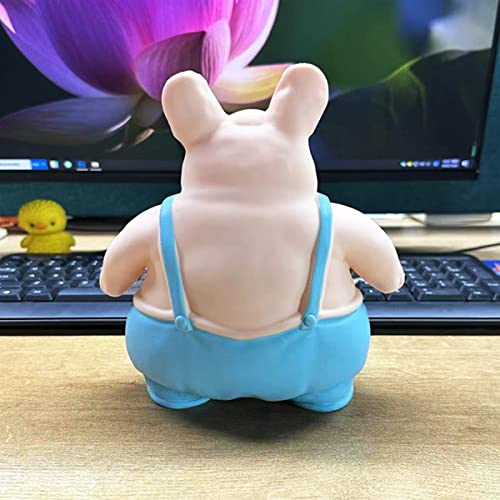 AWANGLUO Flexible Stress Man Reliever Great for Calming Mind Styles Vary- Squishies Sensory Fidget Pug Dog Toy for Reducing Anxiety and Tension, Funny Toy for Adults Teens Kids, Stocking Stuffer Gift