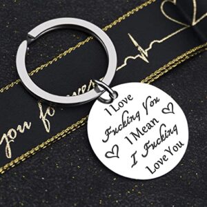 isiyu Couples I Love You Gifts for Her Him Boyfriend Anniversary Keychain from Girlfriend Birthday Gifts