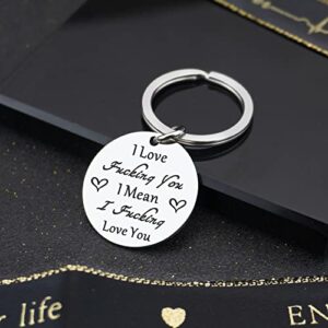 isiyu Couples I Love You Gifts for Her Him Boyfriend Anniversary Keychain from Girlfriend Birthday Gifts