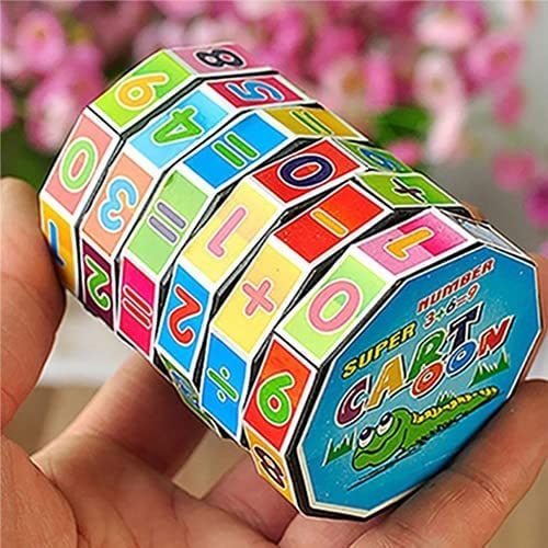 Children Kids Mathematics Magic-Cube Puzzle Educational Toy Learning Toy Math Toy Fidget Toy Birthday Gifts Christmas Stocking Stuffers, Preschool Gifts, Classroom Prizes for Boys Girls