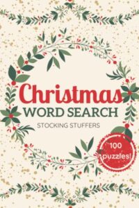 christmas word search stocking stuffers: 100 puzzles: fun holiday activity book for the whole family: adults and kids