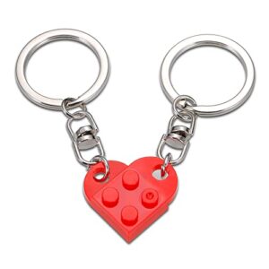 sygunar matching couples stuff keychain valentine’s day gifts for boyfriend girlfriend red heart stocking stuffers for women