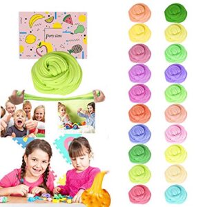 20 Pack Butter Slime Kit Fruit Theme, Educational Sludge Toys, Party Favors for Girl Boy Kids, Easter Filling Stuffers, Stocking Stuffers