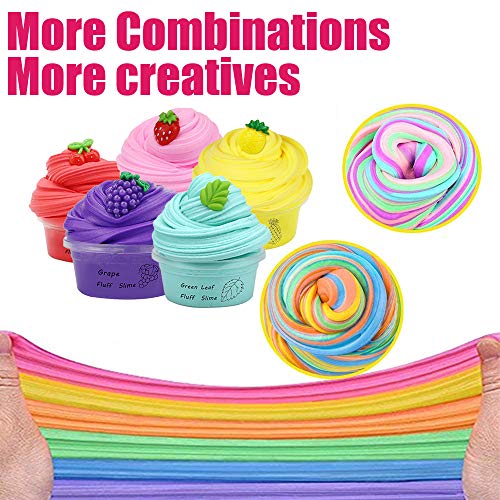 20 Pack Butter Slime Kit Fruit Theme, Educational Sludge Toys, Party Favors for Girl Boy Kids, Easter Filling Stuffers, Stocking Stuffers