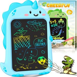 dinosaur toys for kids lcd writing tablet – cheerfun gifts for boys girls 8.5” toddler learning drawing board for 1 2 3 4 5 6 7 8 year old birthday gifts idea doodle pad christmas stocking stuffer