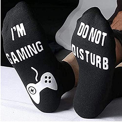 Funny Gaming Socks Stocking Stuffers for Men-Novelty Gamer Easter Basket Stuffers for Teen Boys Teenage Kids Sons Dad Women